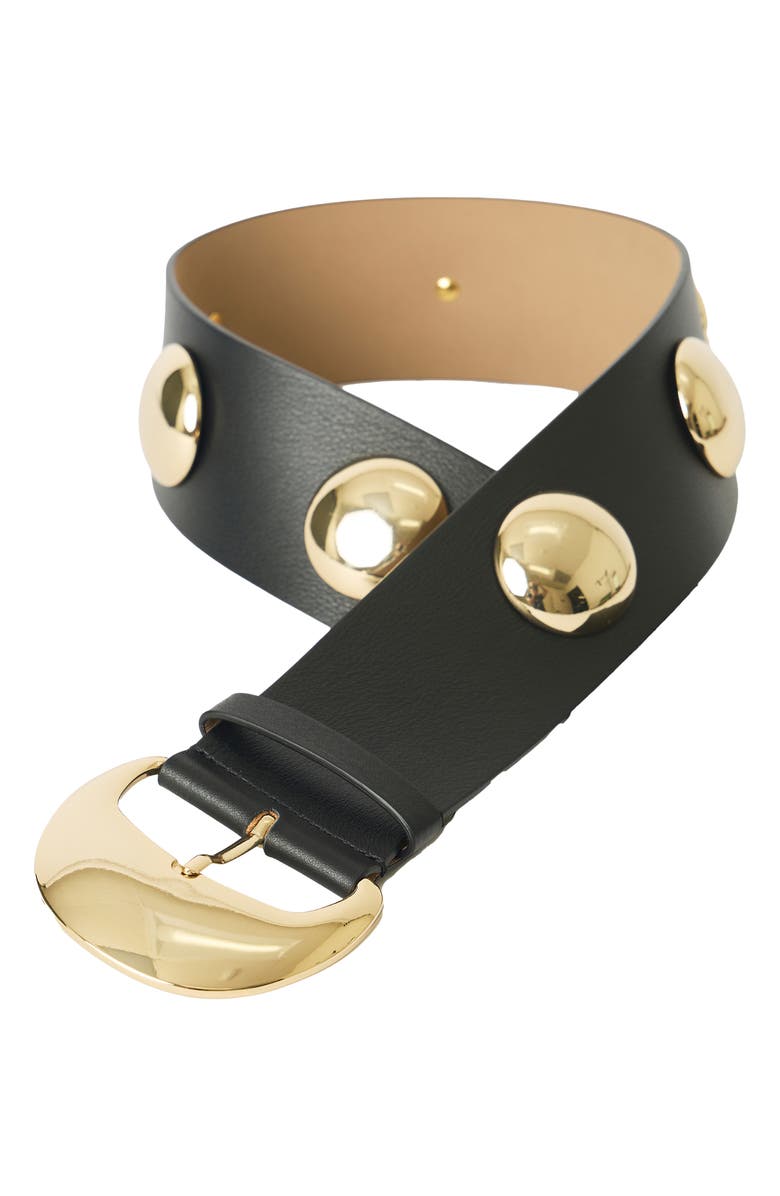 B-Low the Belt Bence Leather Belt, Alternate, color, Black Gold