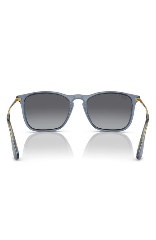 Ray Ban Ray-ban 54mm Gradient Polarized Square Sunglasses In Gray