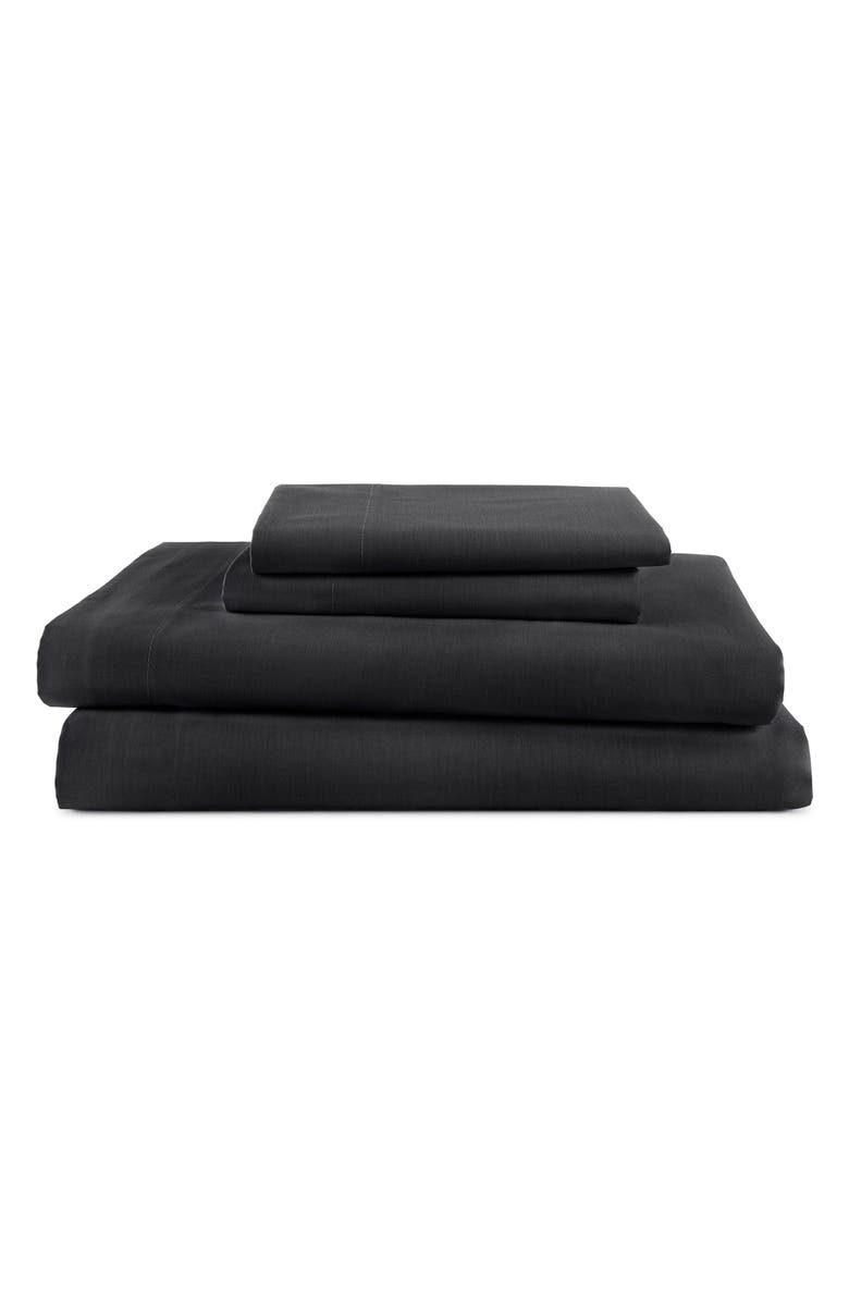 Martex Everyday 225 Thread Count Sheet Set, Main, color, Ebony