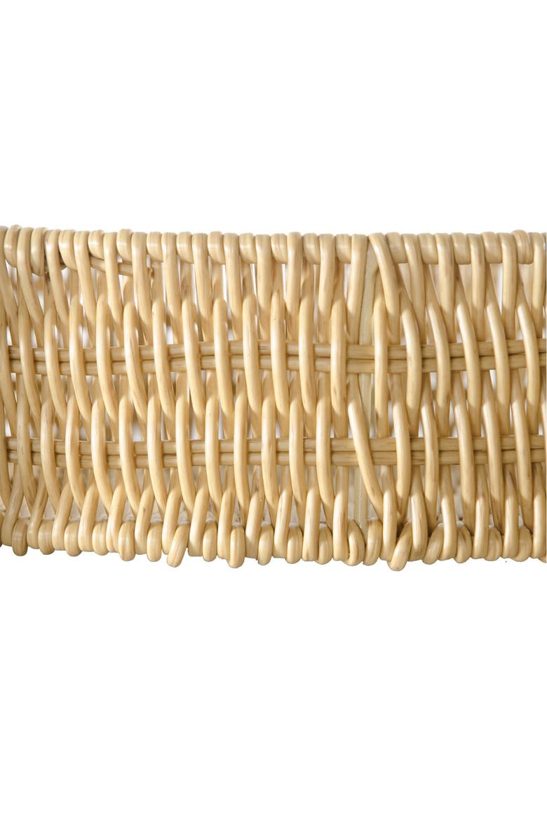 Kaplan Early Learning Company Turtle Washable Wicker Basket, Alternate, color, Brown