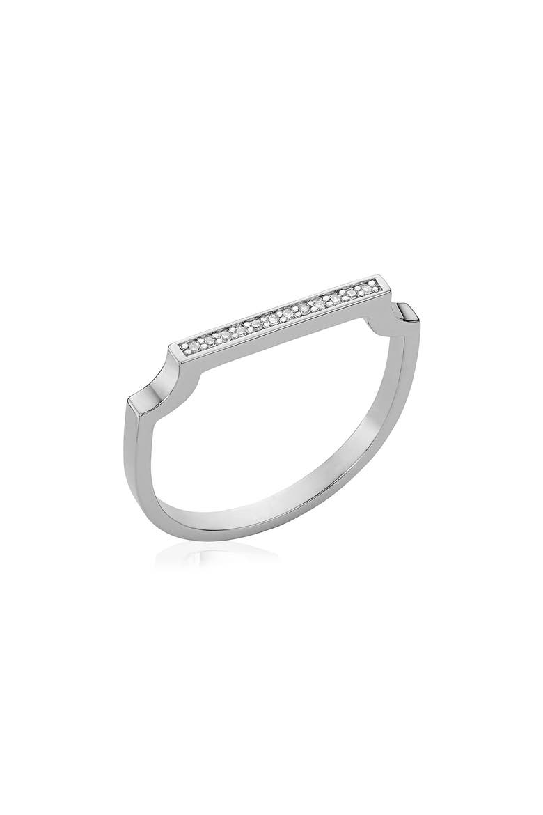 Signature Thin Diamond Ring, Main, color, SILVER