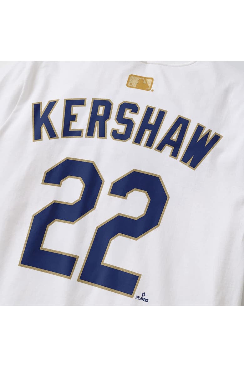 Men's Nike Clayton Kershaw White Los Angeles Dodgers 2026 Gold