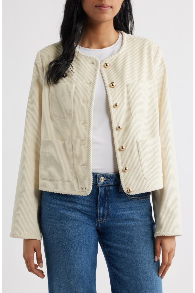 Cotton Corduroy Jacket, Alternate, color, CREAM
