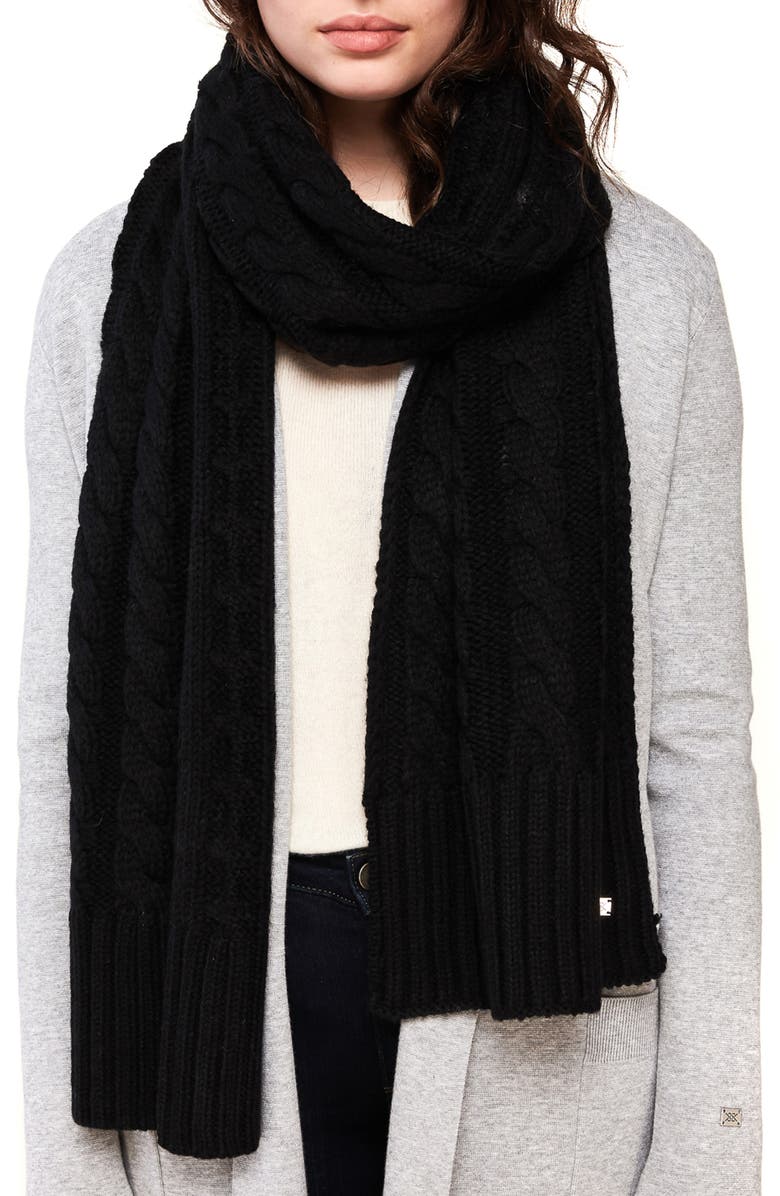 Soia & Kyo Cable Knit Scarf, Main, color, 