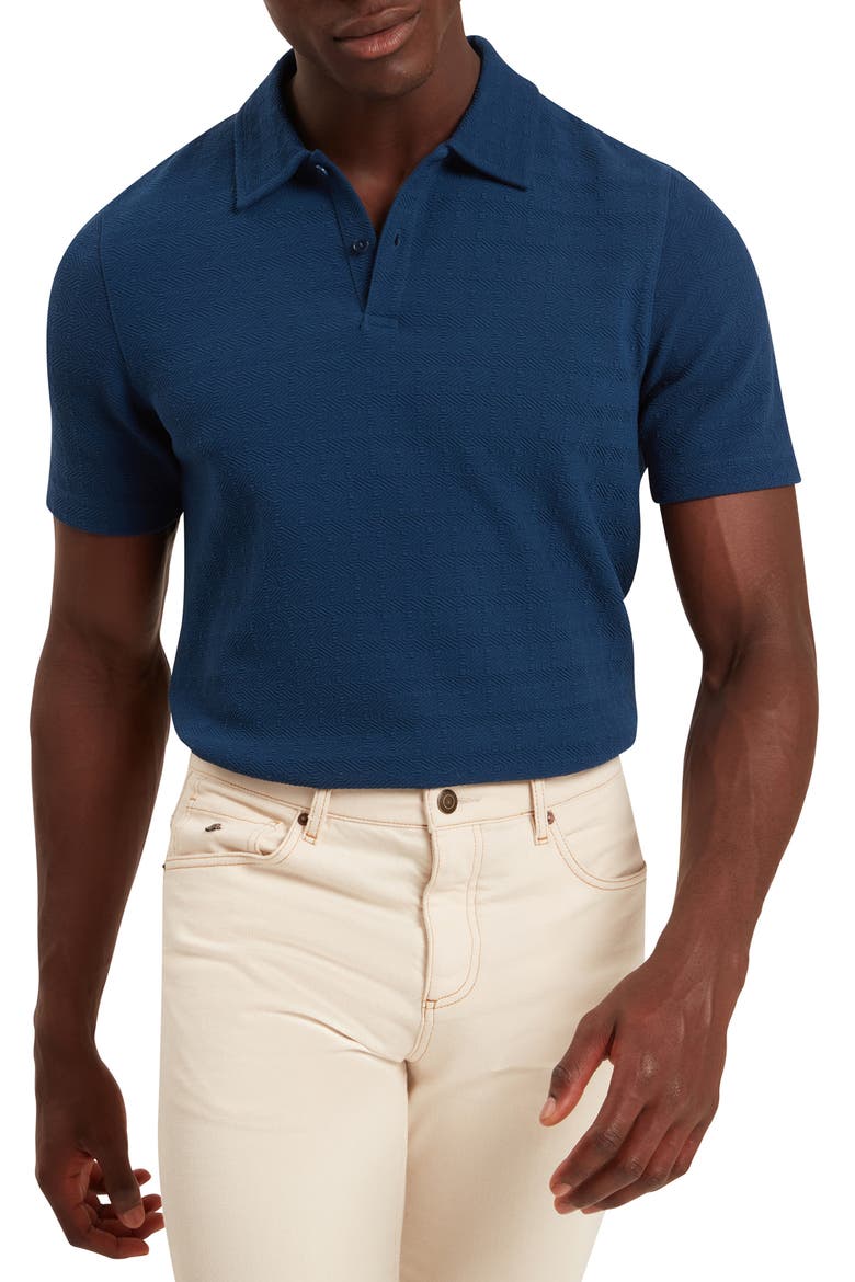 Serapa Texture Polo, Main, color, DK-BLUE