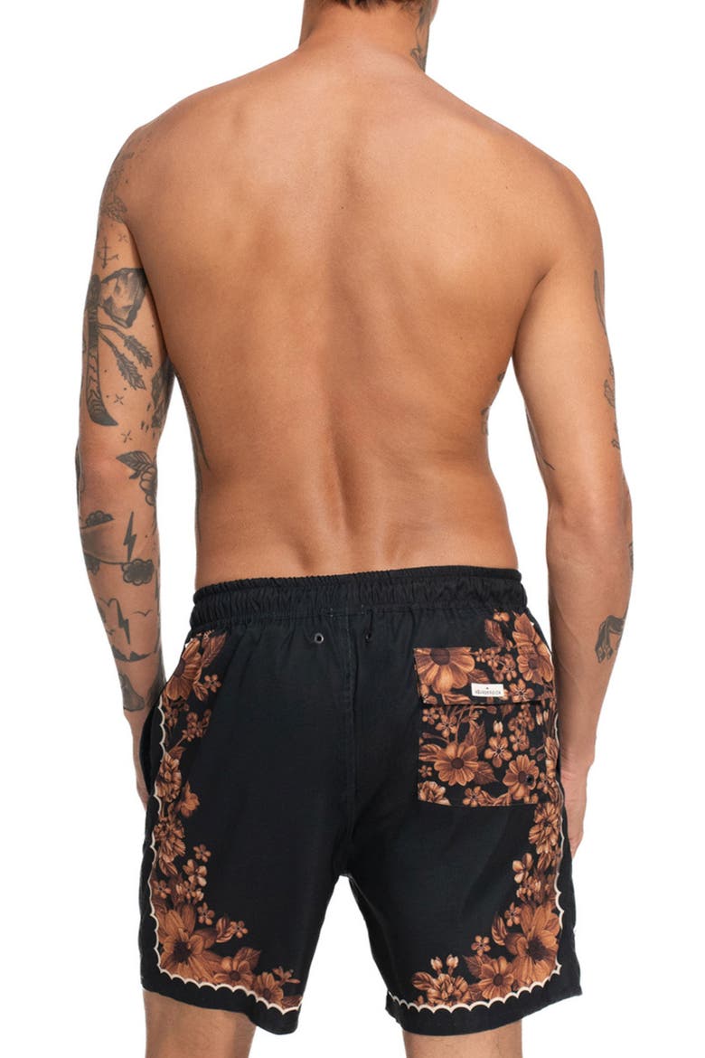 Joe Swim Trunks, Alternate, color, BLACK MULTI