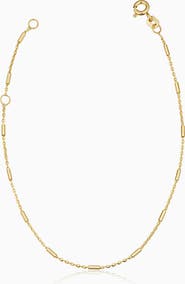 Oradina 14K Yellow Gold Vicenza Rolo Bracelet