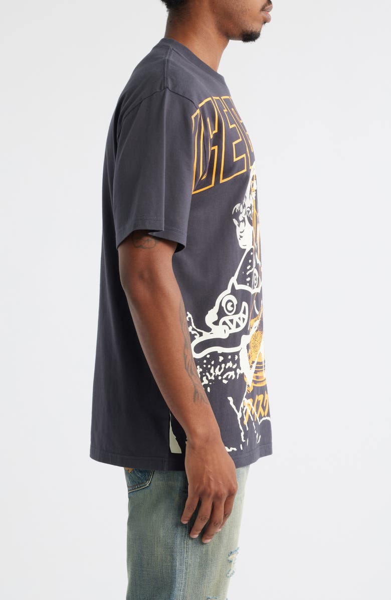 ICECREAM Time Oversize Graphic T-Shirt, Alternate, color, Charcoal