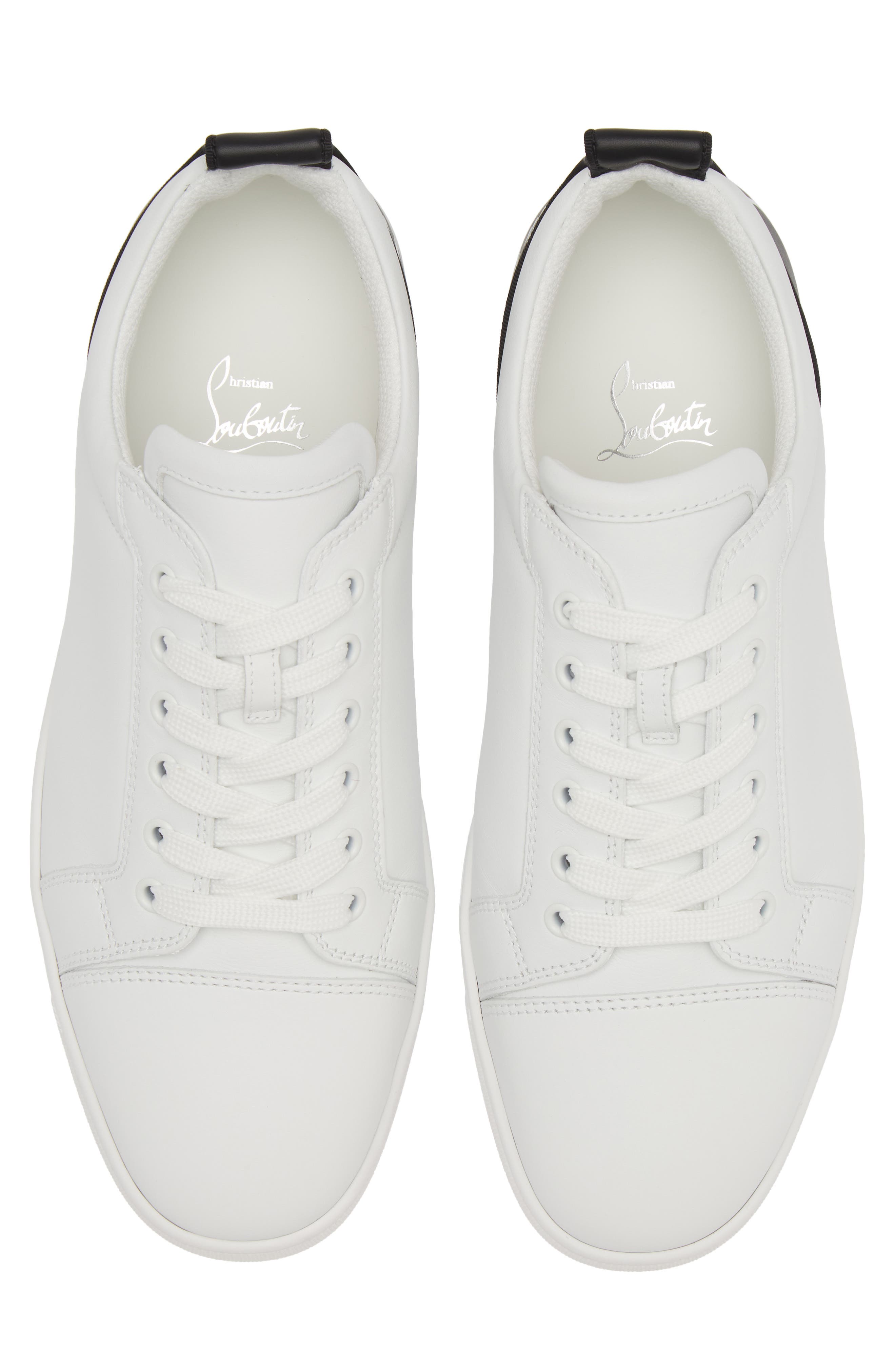 Christian Louboutin Fun Louis Sneaker, Alternate, color, White/ Black