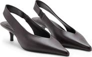 MANGO Bimbo Pointed Toe Slingback Pump