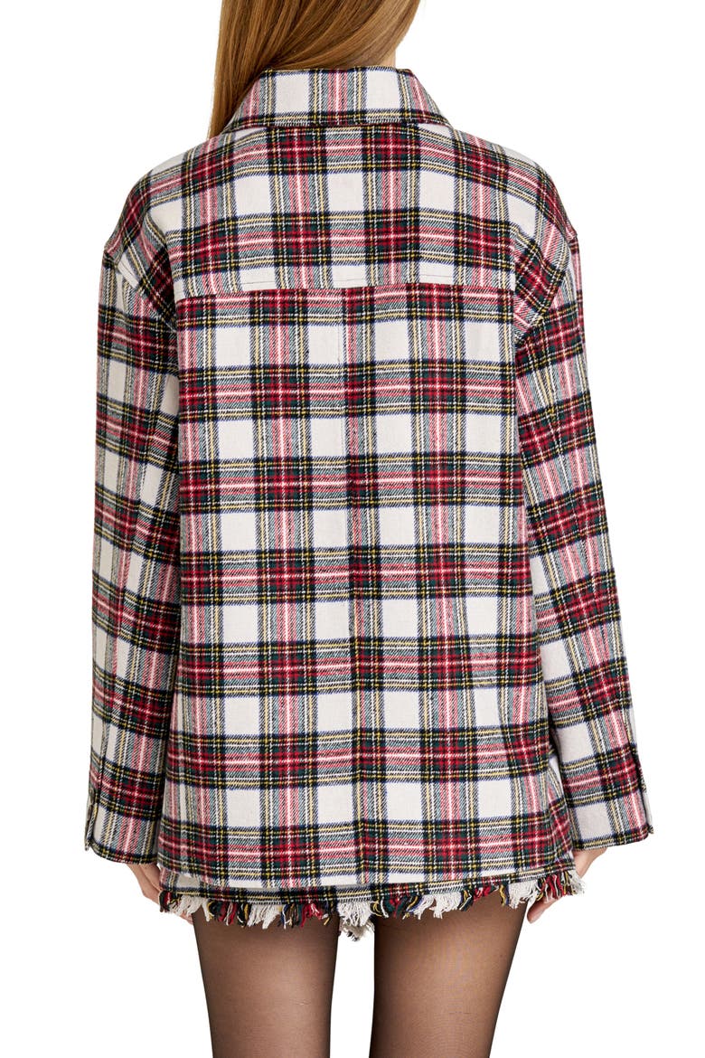 Morgan Plaid Jacket, Alternate, color, IVORY PLAID