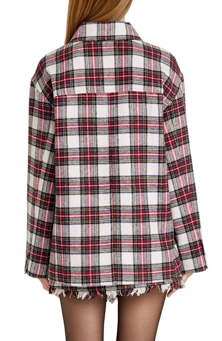 WAYF Morgan Plaid Jacket, Alternate, color, Ivory Plaid