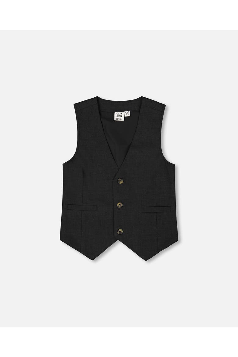 Sleveless Elegant V-Neck Vest, Main, color, Black
