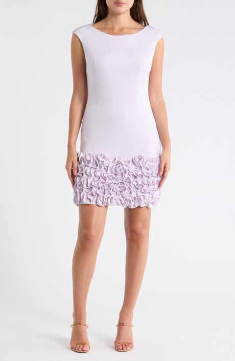 Julia Jordan Ruffle Hem A-Line Dress