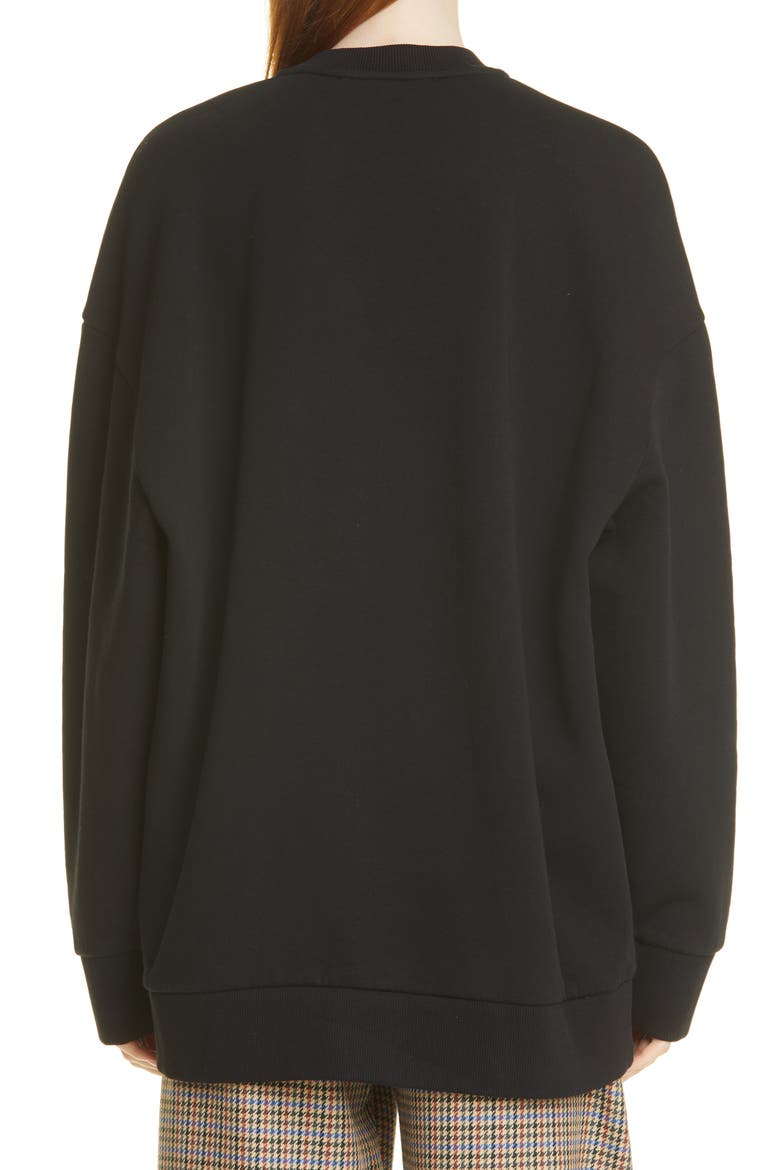 Rave Graphic Sweatshirt, Alternate, color, BLACK