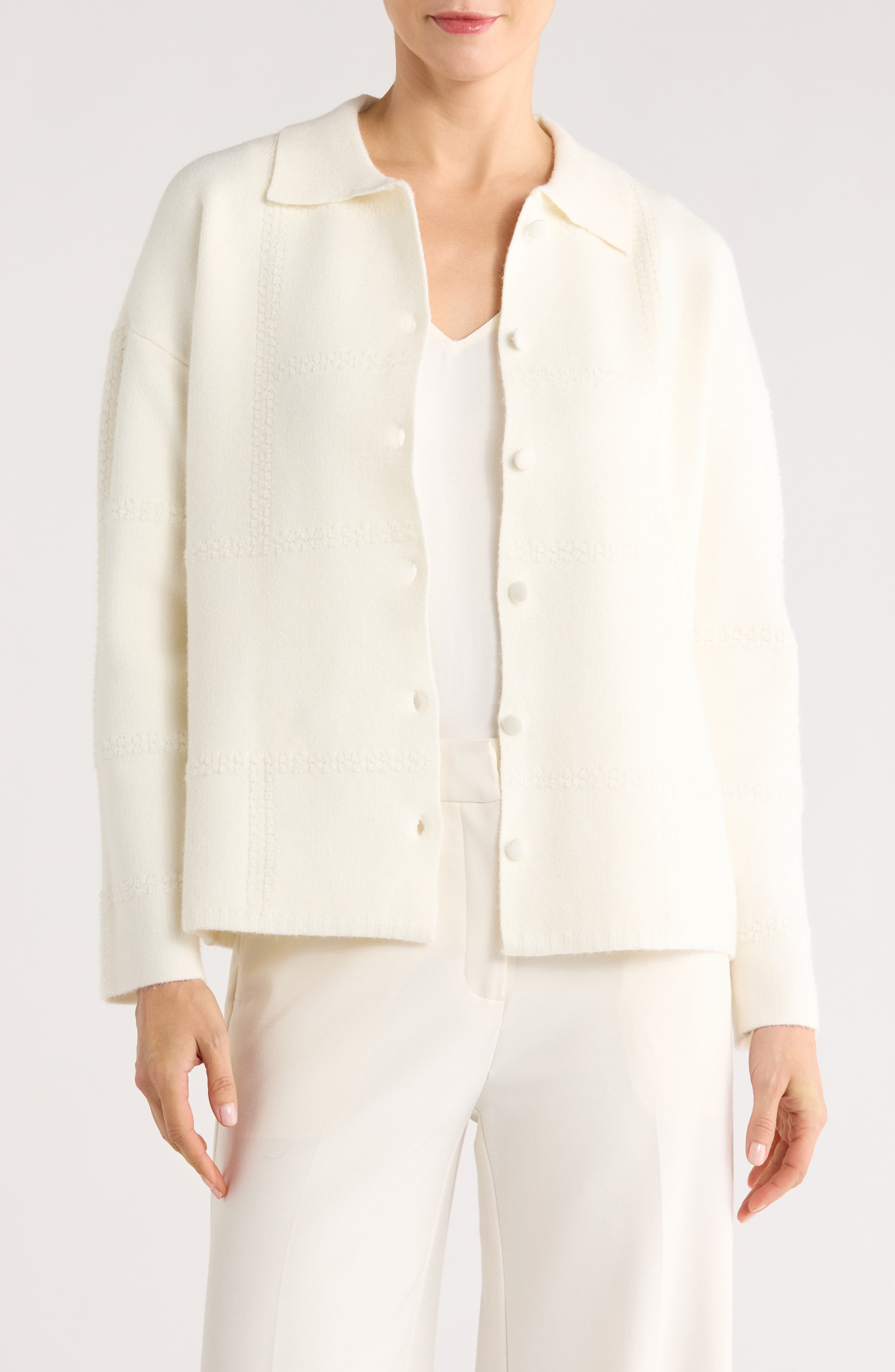 CYRUS Textured Sweater Jacket