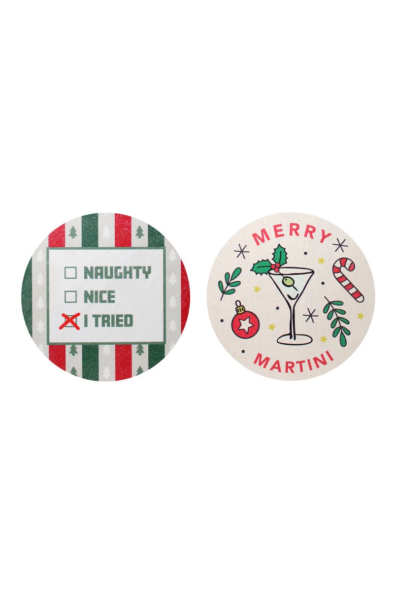 Merry Martini Candle Duo, Alternate, color, MULTI