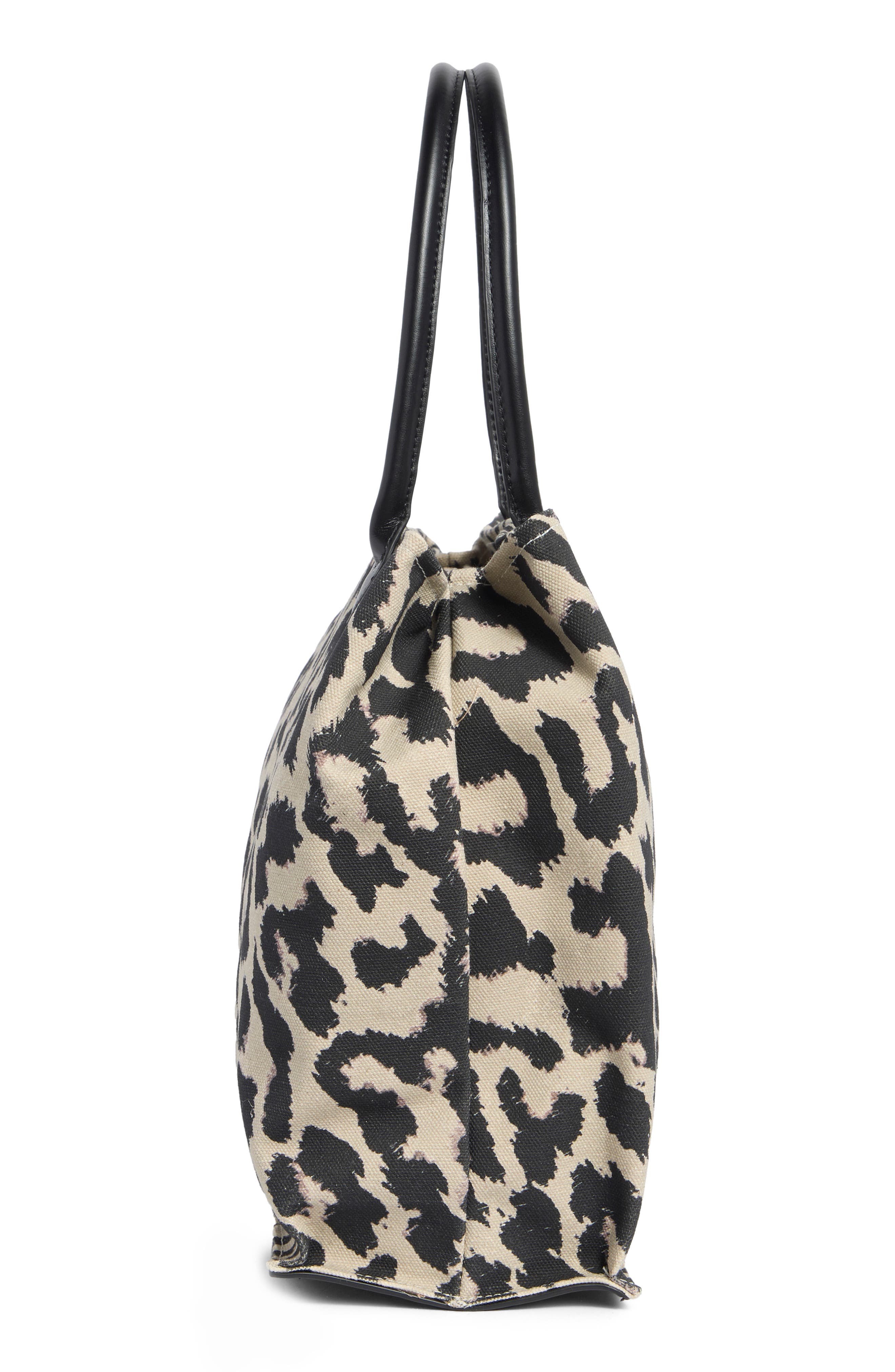 Sam Edelman Cooper Logo Canvas Tote, Alternate, color, Leopard