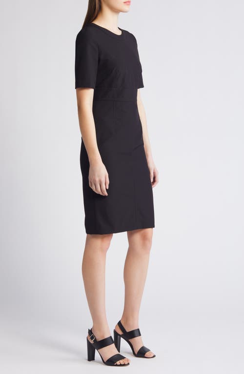 Hugo Boss Dirula Sheath Dress In Black