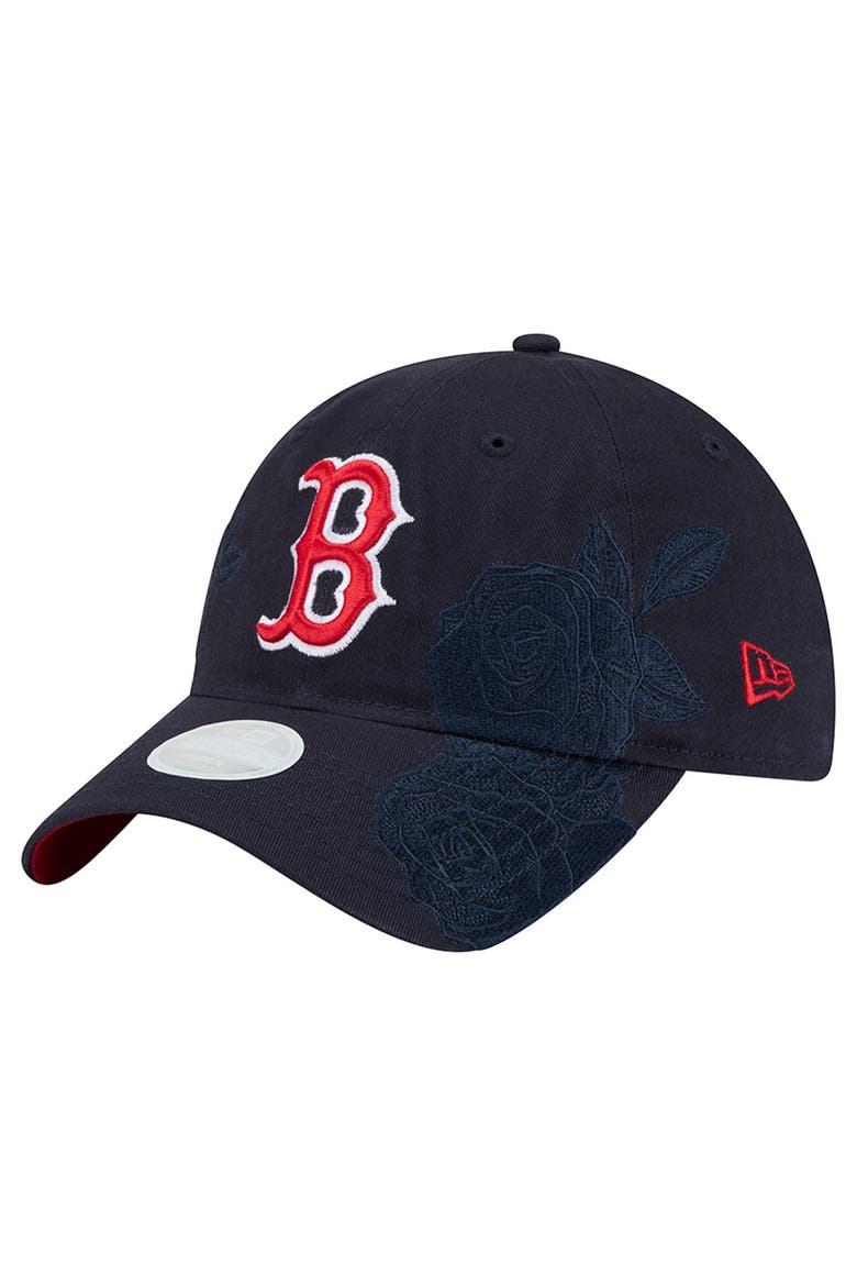 Women's New Era Navy Boston Red Sox Roses 9TWENTY Adjustable Hat, Main, color, Navy