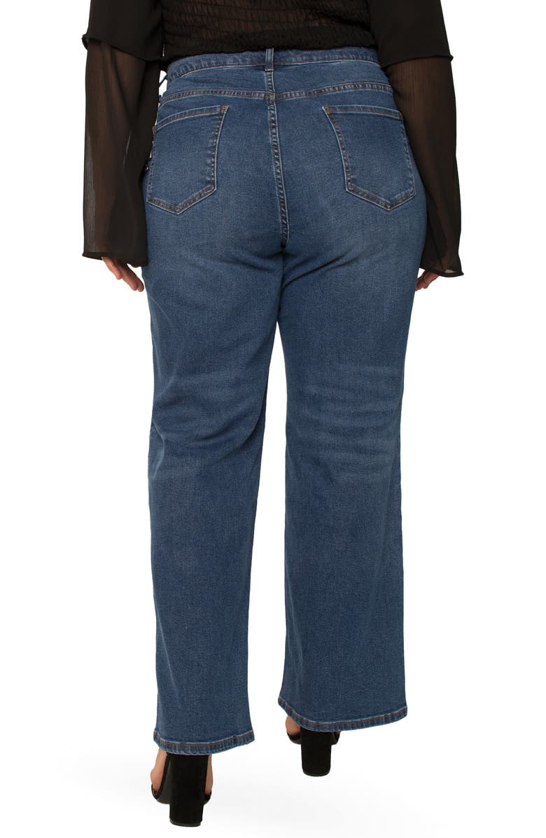 Standards & Practices Slim Wide Leg Jeans, Alternate, color, 