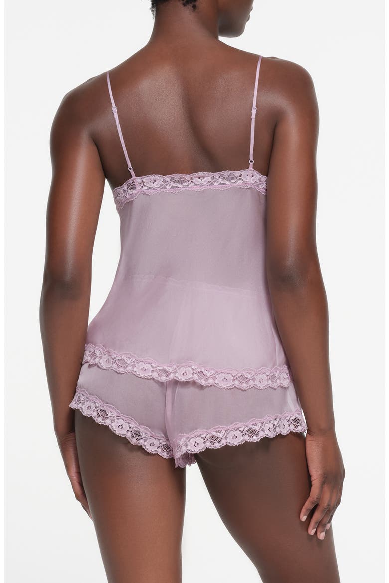 Lace Triangle Silk Camisole, Alternate, color, IRIS MICA MULTI