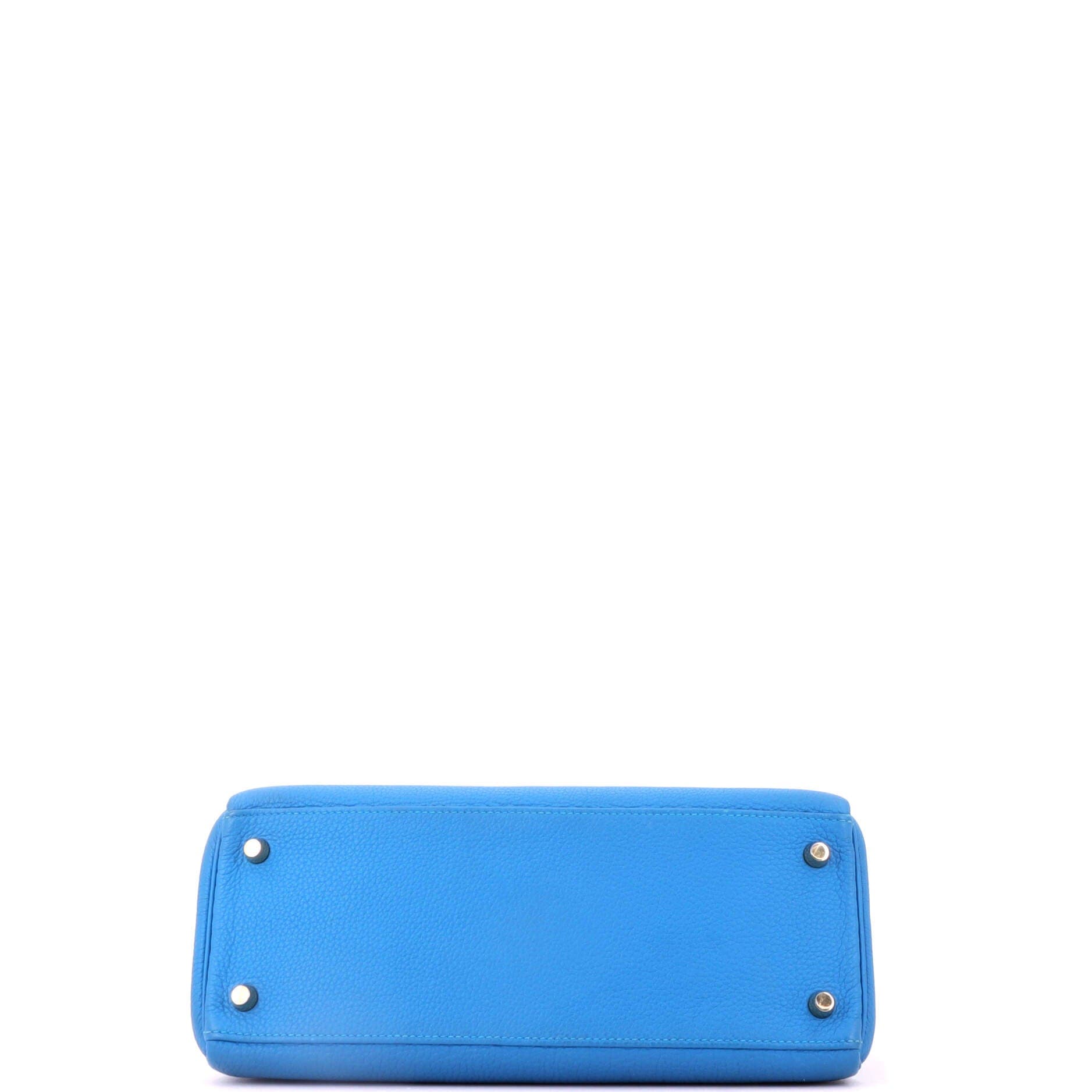 Kelly Handbag Blue Togo with Gold Hardware 28, Alternate, color, Blue