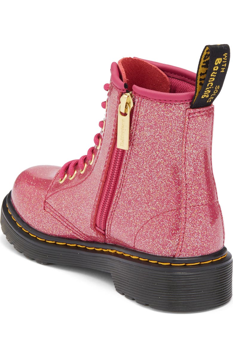 Dr. Martens Kids' 1460 Glitter Boot, Alternate, color, Fuchsia Si