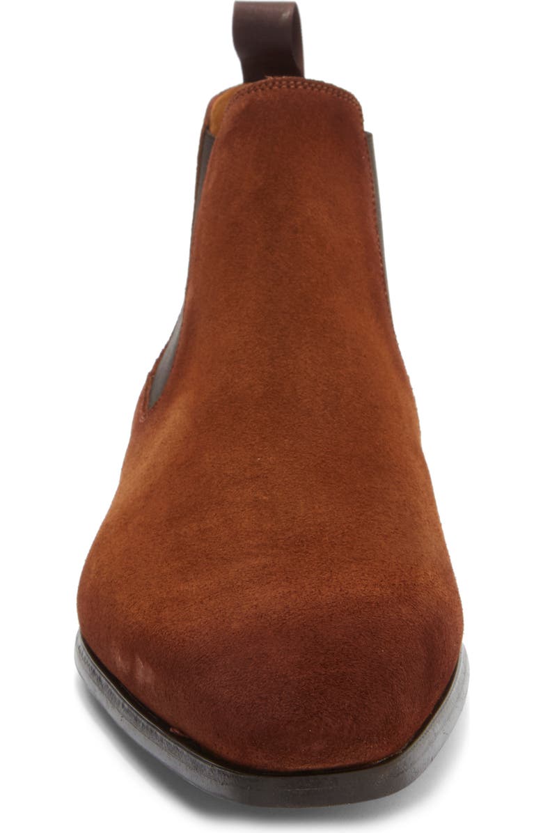 Magnanni Shaw Suede Chelsea Boot, Alternate, color, Cognac
