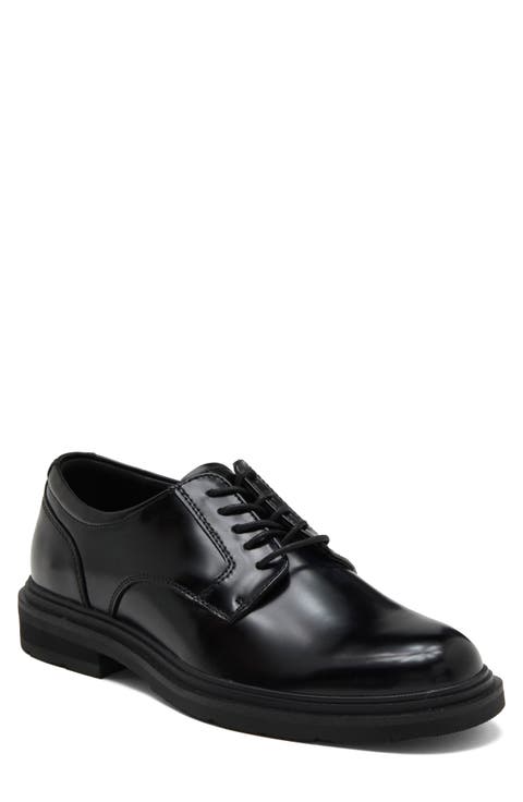 Fenix Faux Leather Plain Toe Derby
