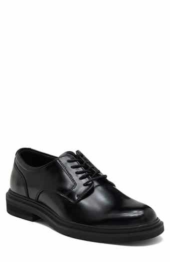 Fenix Faux Leather Plain Toe Derby