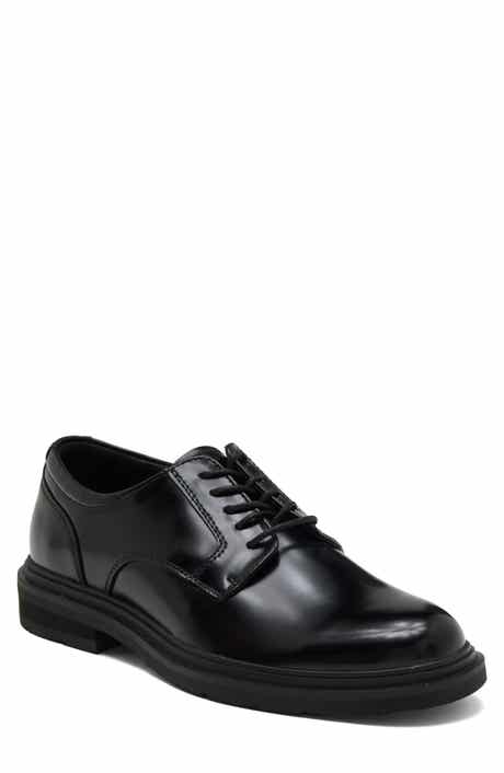Fenix Faux Leather Plain Toe Derby