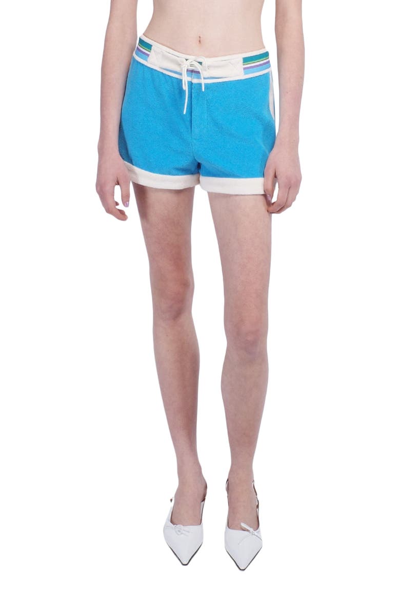 Cabana Terry Shorts, Alternate, color, OCEAN BLUE