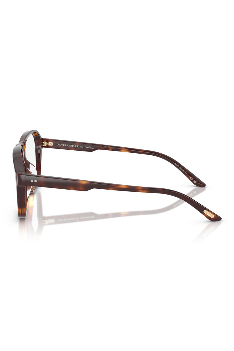 56mm Pilot Optical Glasses, Alternate, color, DARK MAHOGANY/ DEMO LENS