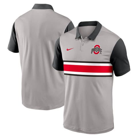 Men's Nike Gray/Black Ohio State Buckeyes Vapor Performance Polo