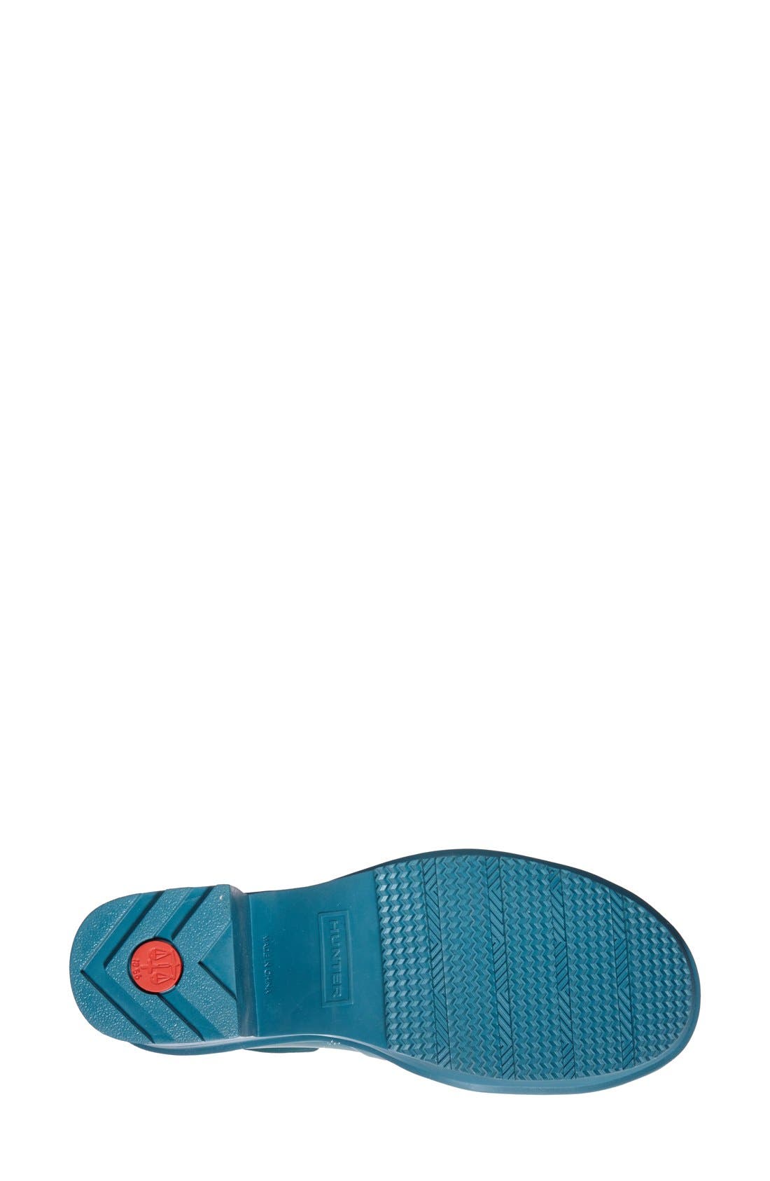 'Original - Block Heel' Chelsea Rain Boot, Alternate, color, BRIGHT PEACOCK