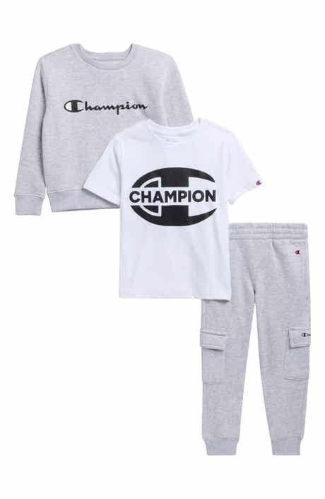 Kids' 3-Piece Graphic Crewneck, T-Shirt & Joggers Set