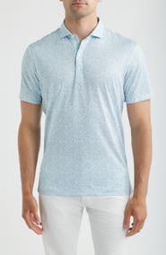 johnnie-O Watercolors Floral Performance Jersey Polo