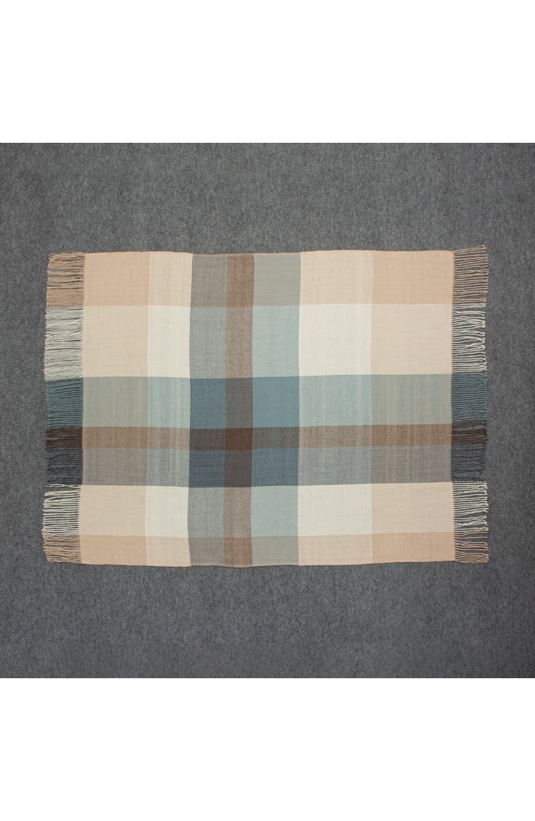 Allpa Handwoven Alpaca Throw, Alternate, color, Blue