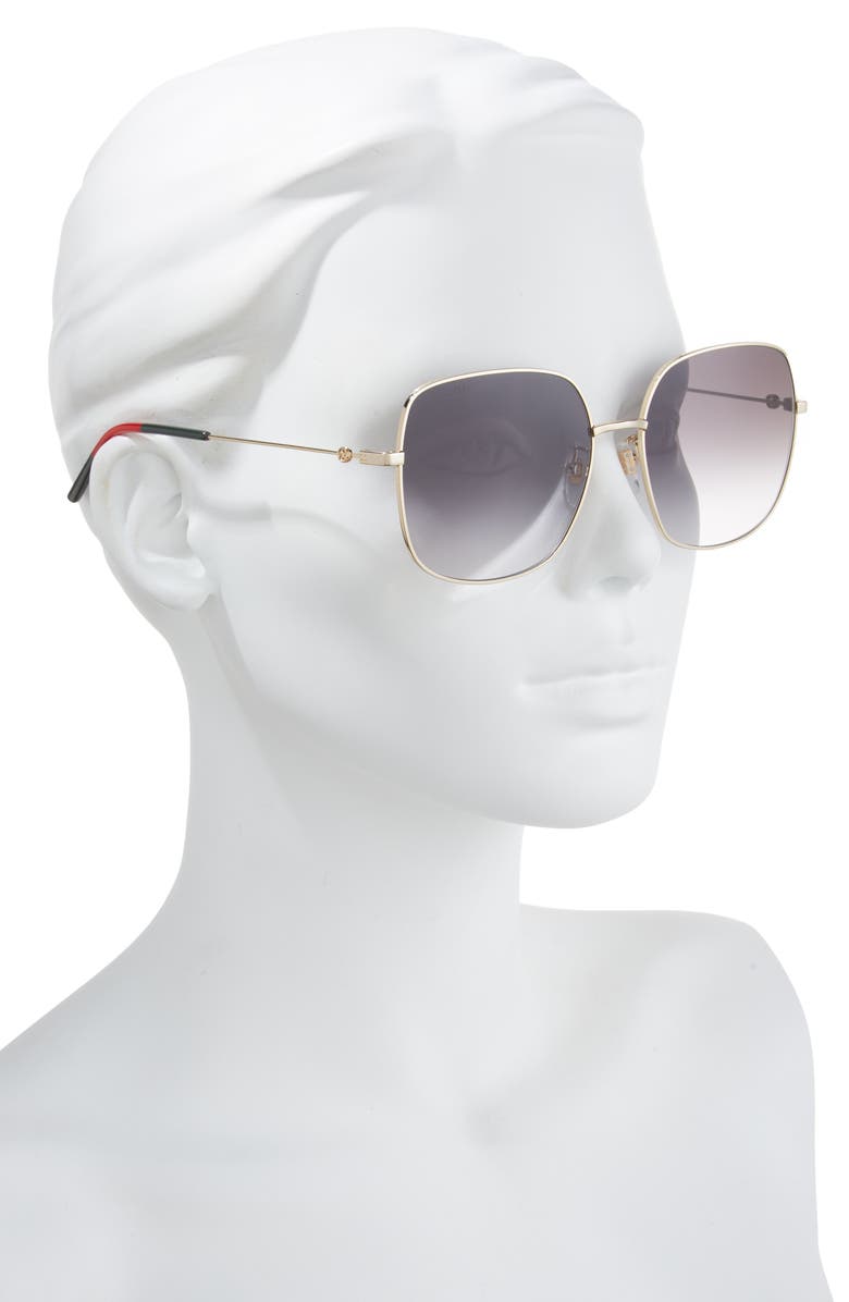 Gucci 59mm Square Sunglasses, Alternate, color,
