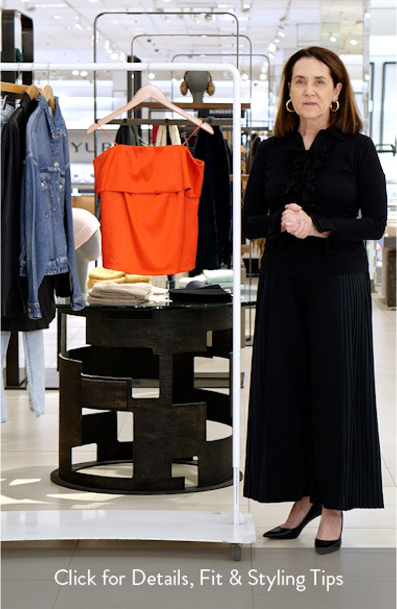 Strapless Satin Top, sales video thumbnail