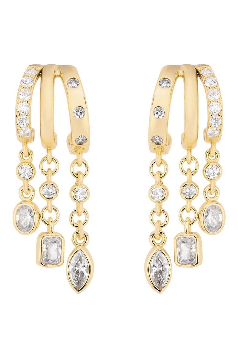 Modern Muse CZ Charm Hoop Earrings video
