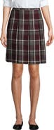 Lands' End School Uniform Young  Plaid Box Pleat Skirt Top of the Knee