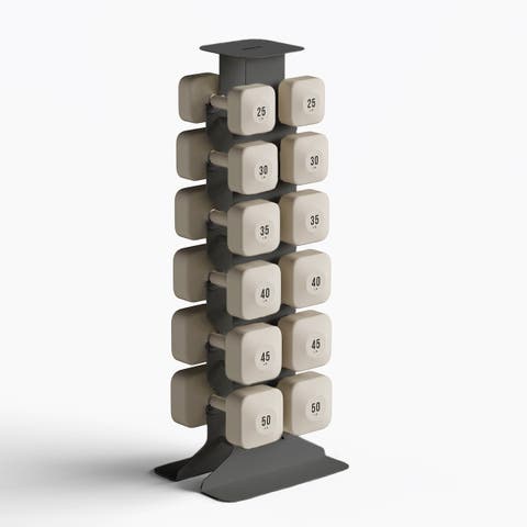 ProGrip Dumbbells Upper Set  with Dark Rack