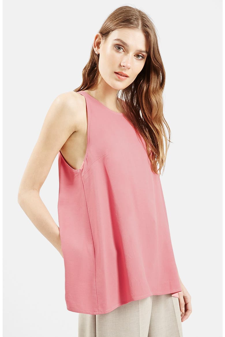 'Milo' Split Back Sleeveless Top (Nordstrom Exclusive), Alternate, color, ROSE