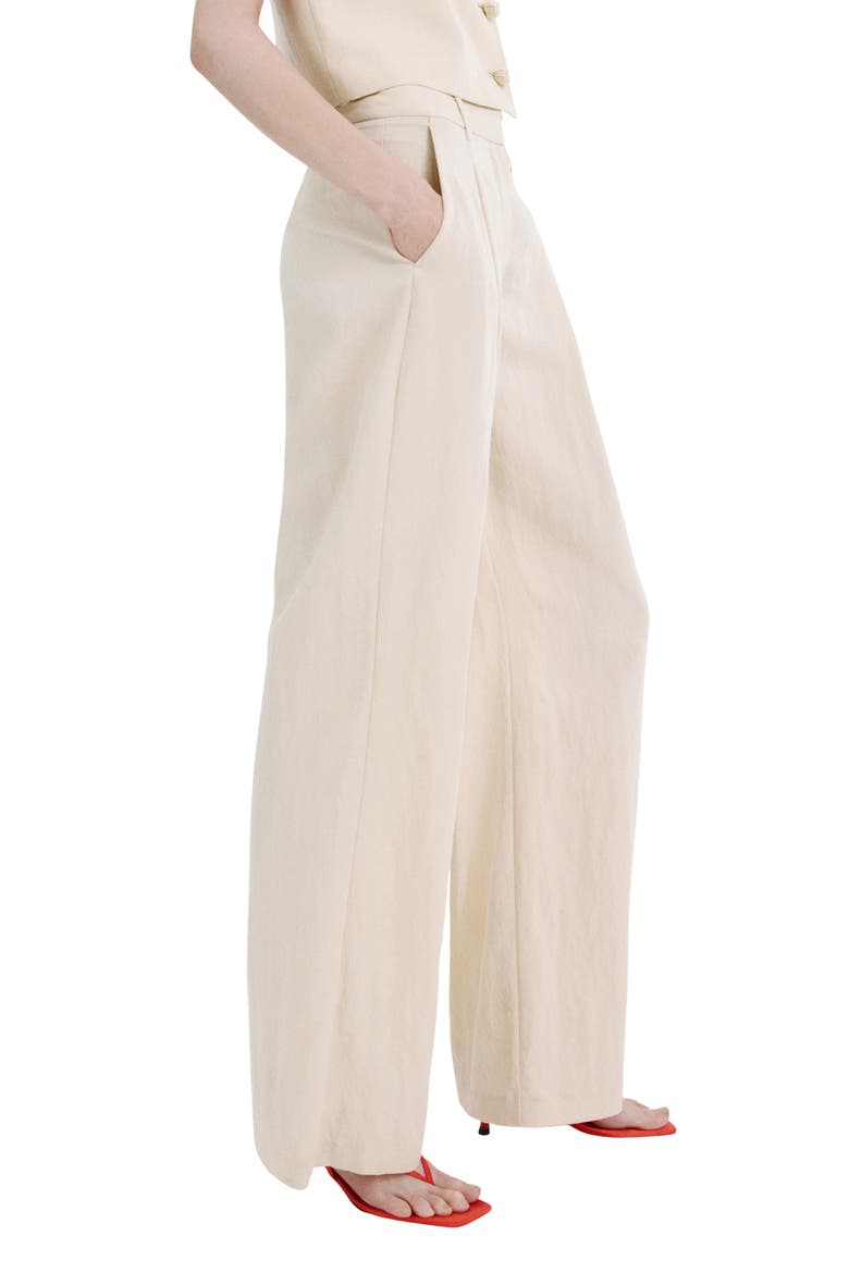 Tailored Straight Leg Pants, Alternate, color, LIGHT/ PASTEL GREY