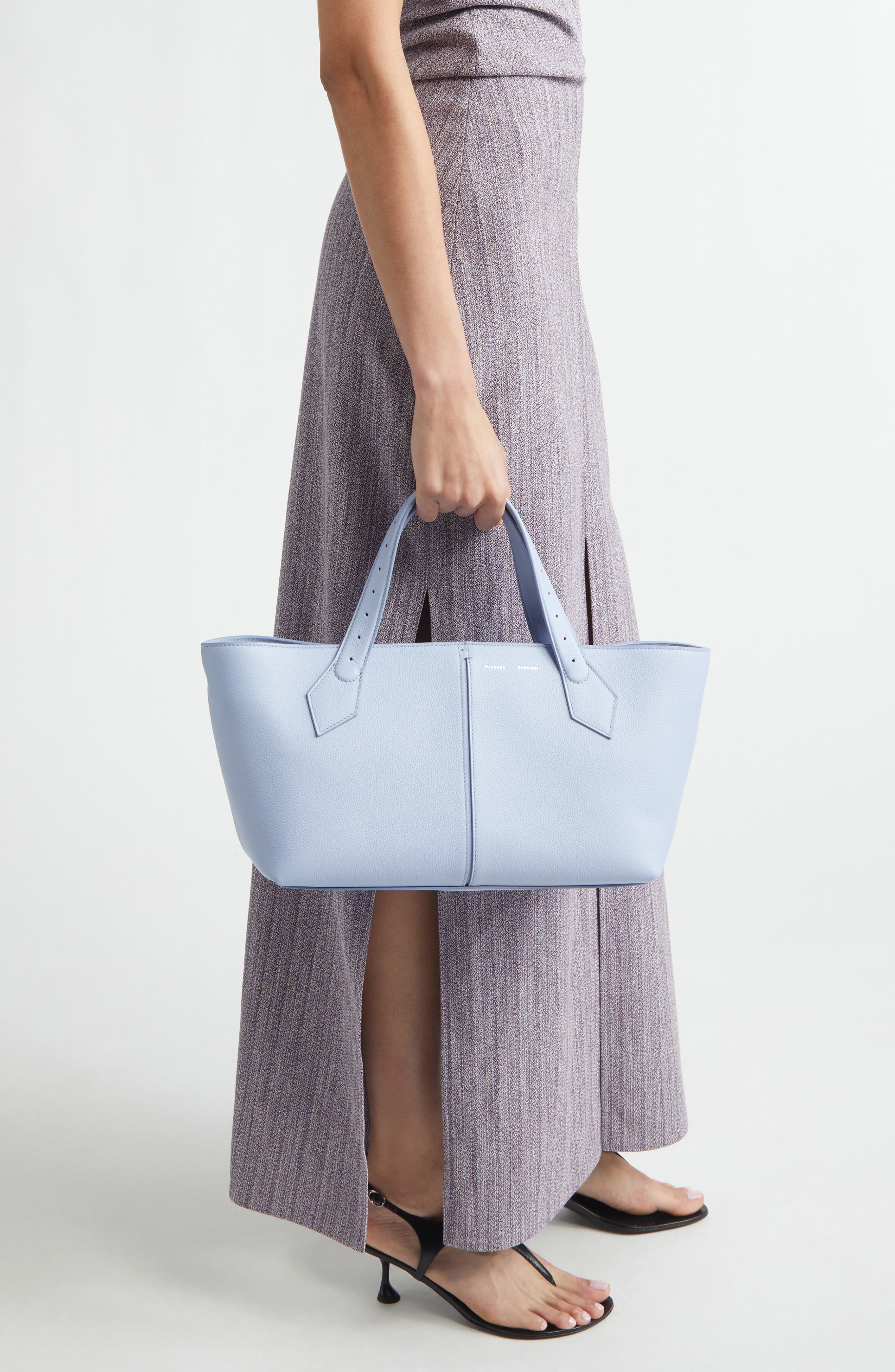 Proenza Schouler Chelsea Leather East/West Tote, Alternate, color, Wisteria