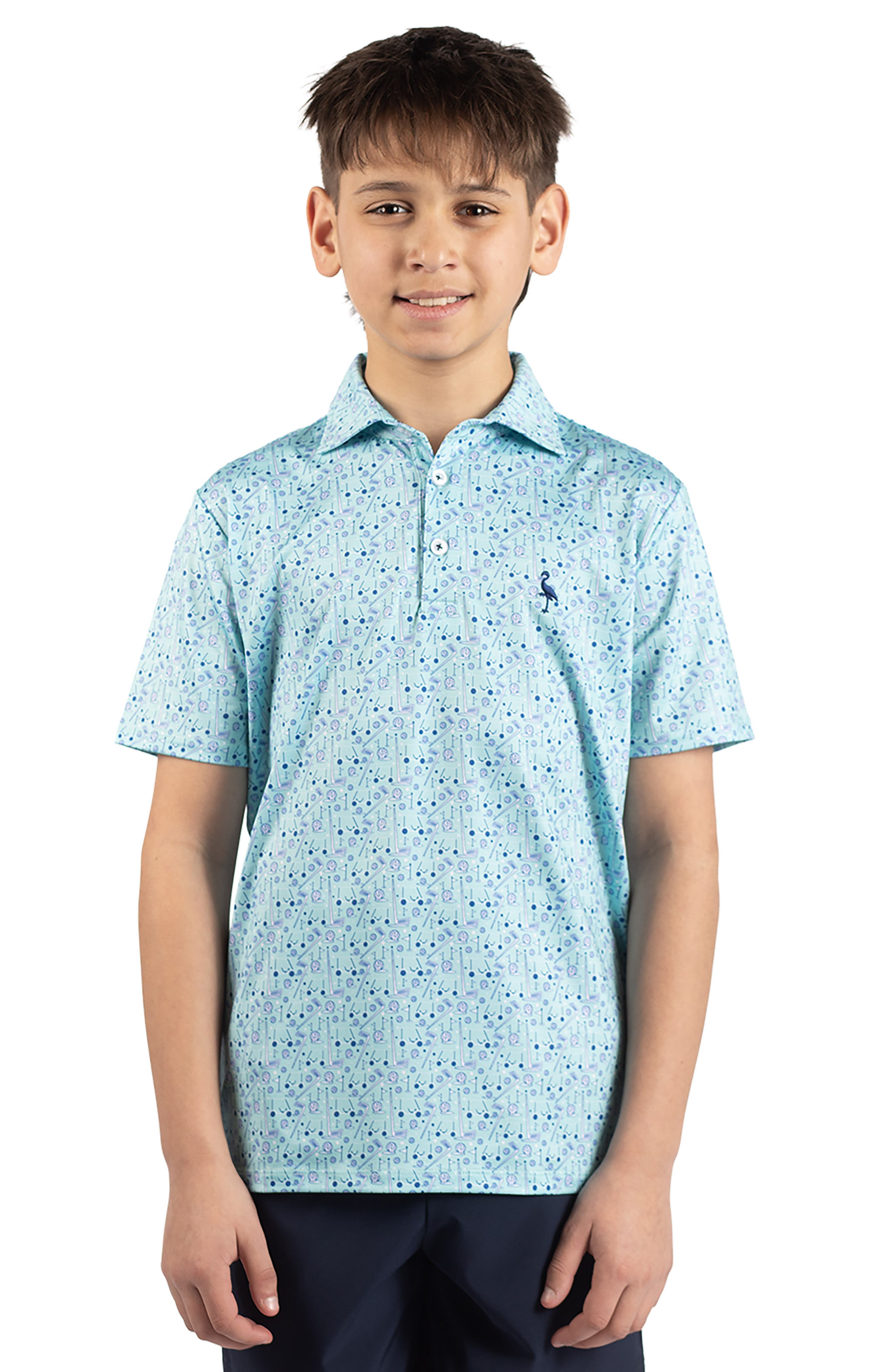 TailorByrd Kids' Hole in One Knit Polo