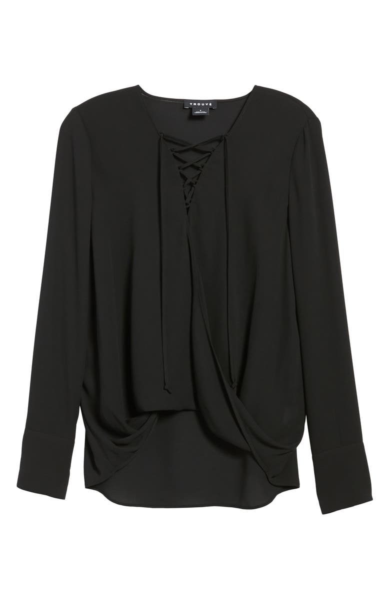 Trouvé Lace-Up Top, Alternate, color, 