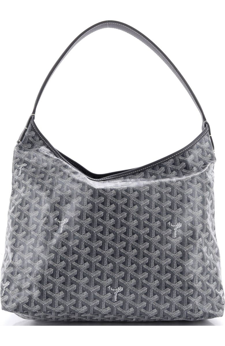 Pre-Owned Goyard Boheme Hobo Coated Canvas, Alternate, color, Gray